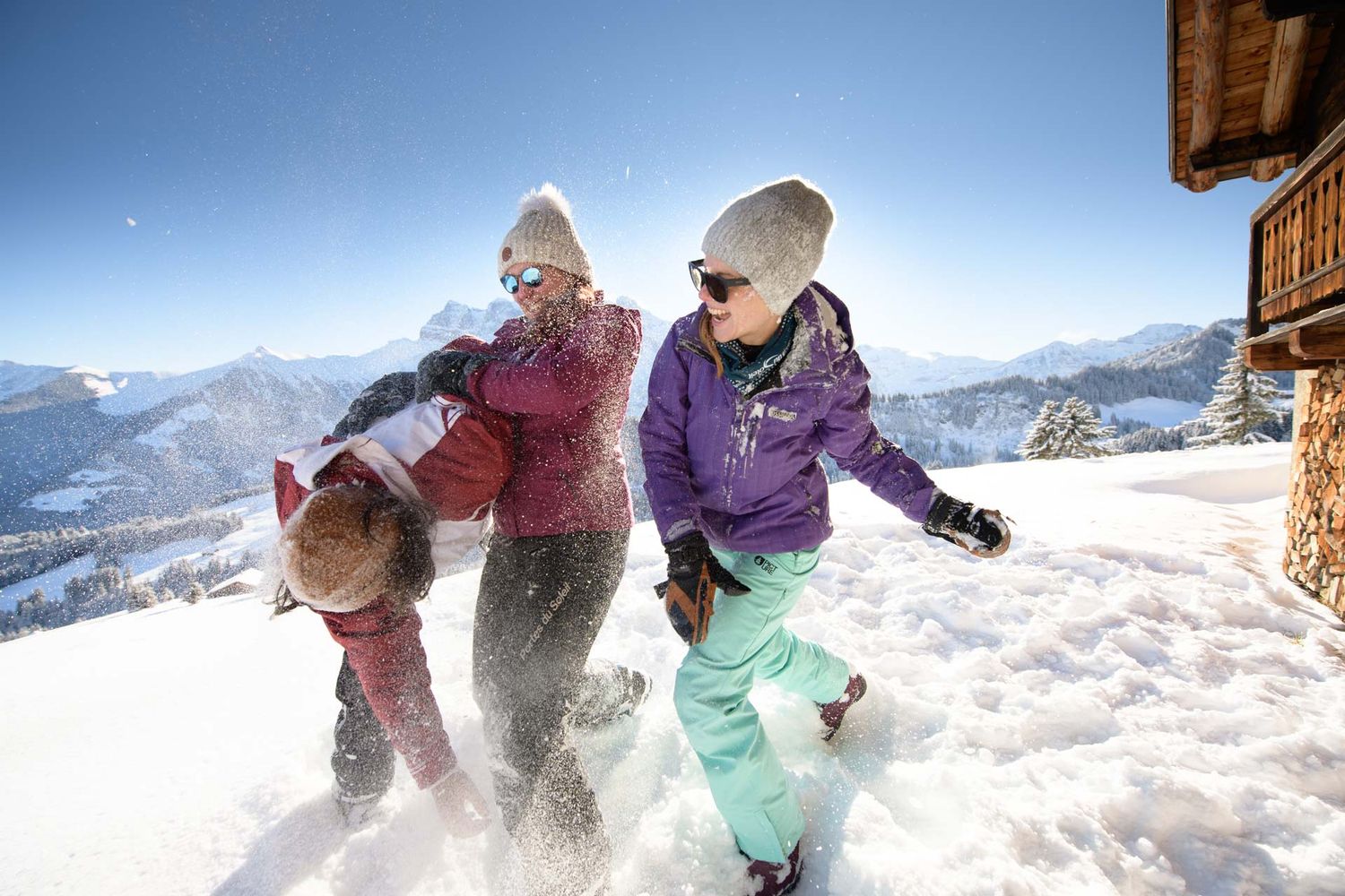 outdoor model winter lifestyle