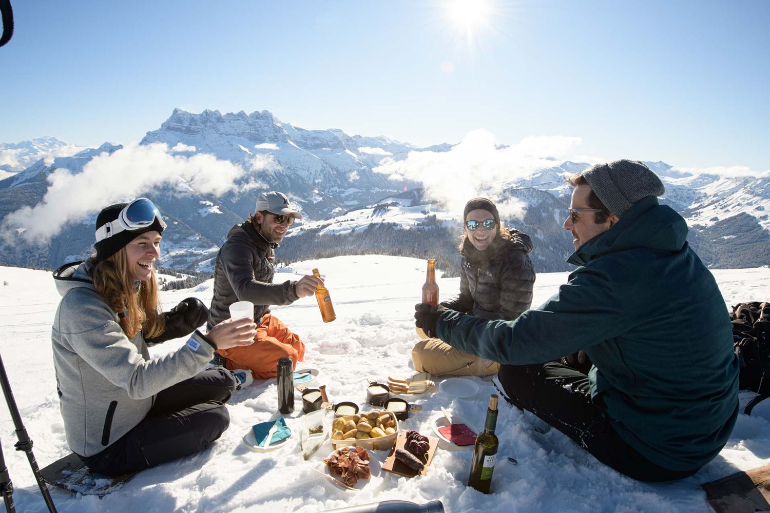 outdoor model winter lifestyle