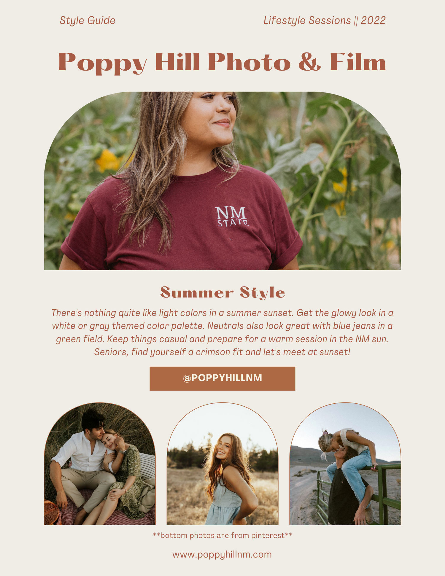 style guide for summer photo sessions