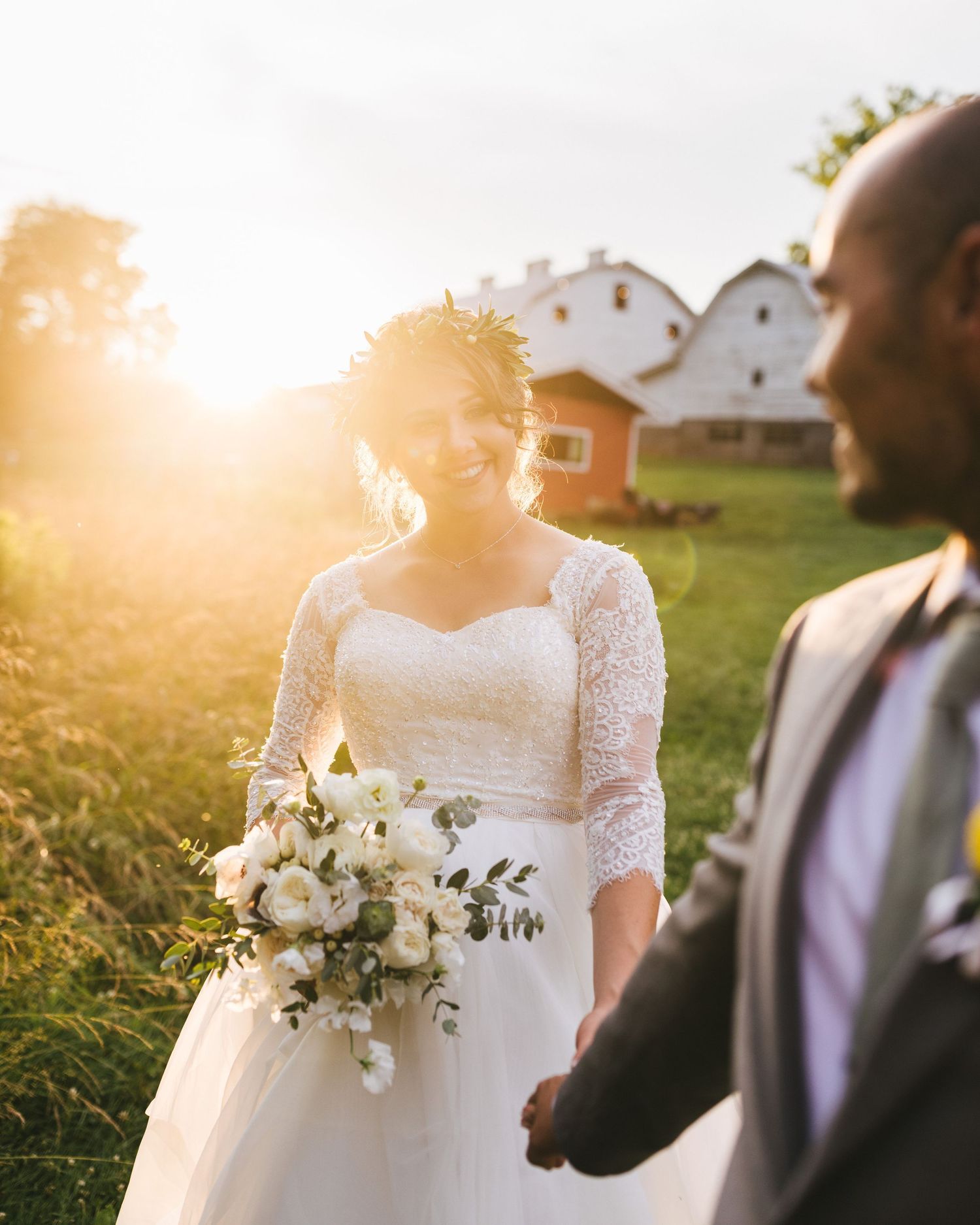 Asheville NC Wedding photography with a couple on their wedding day