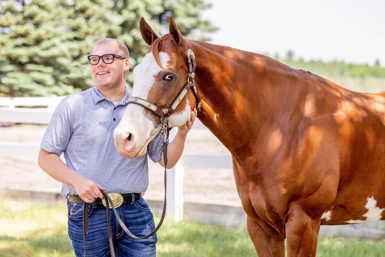 Zach Ferris in Ludington, Michigan with Dalton Performance Horses