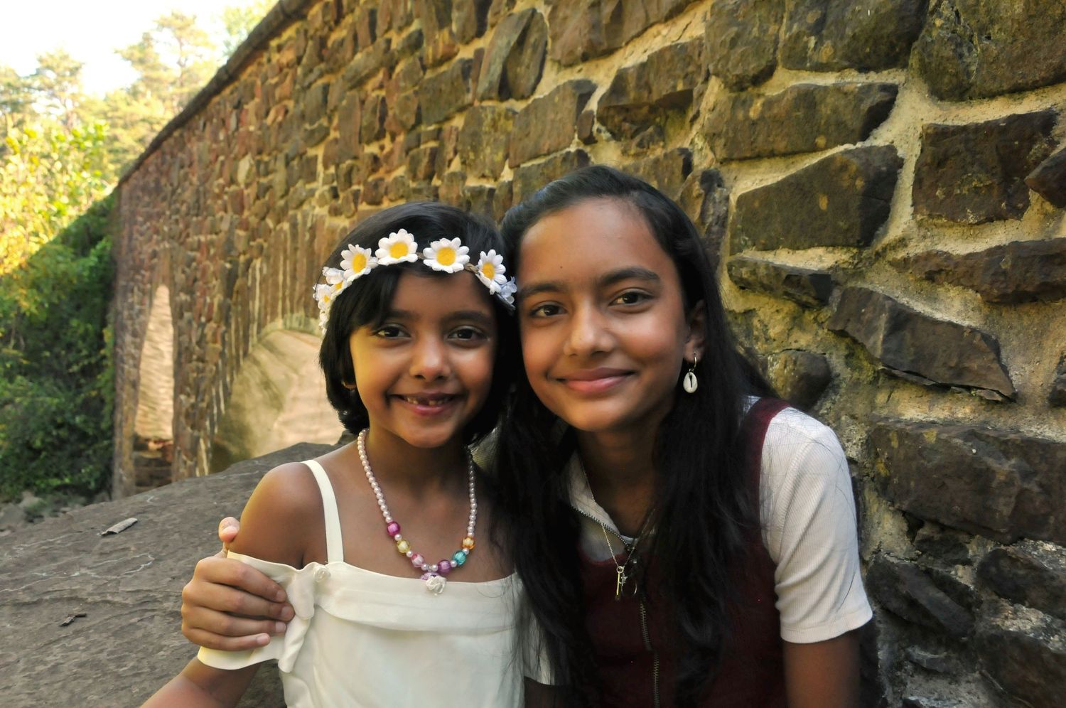 Sisters smiling image Manassas Battlefield Park