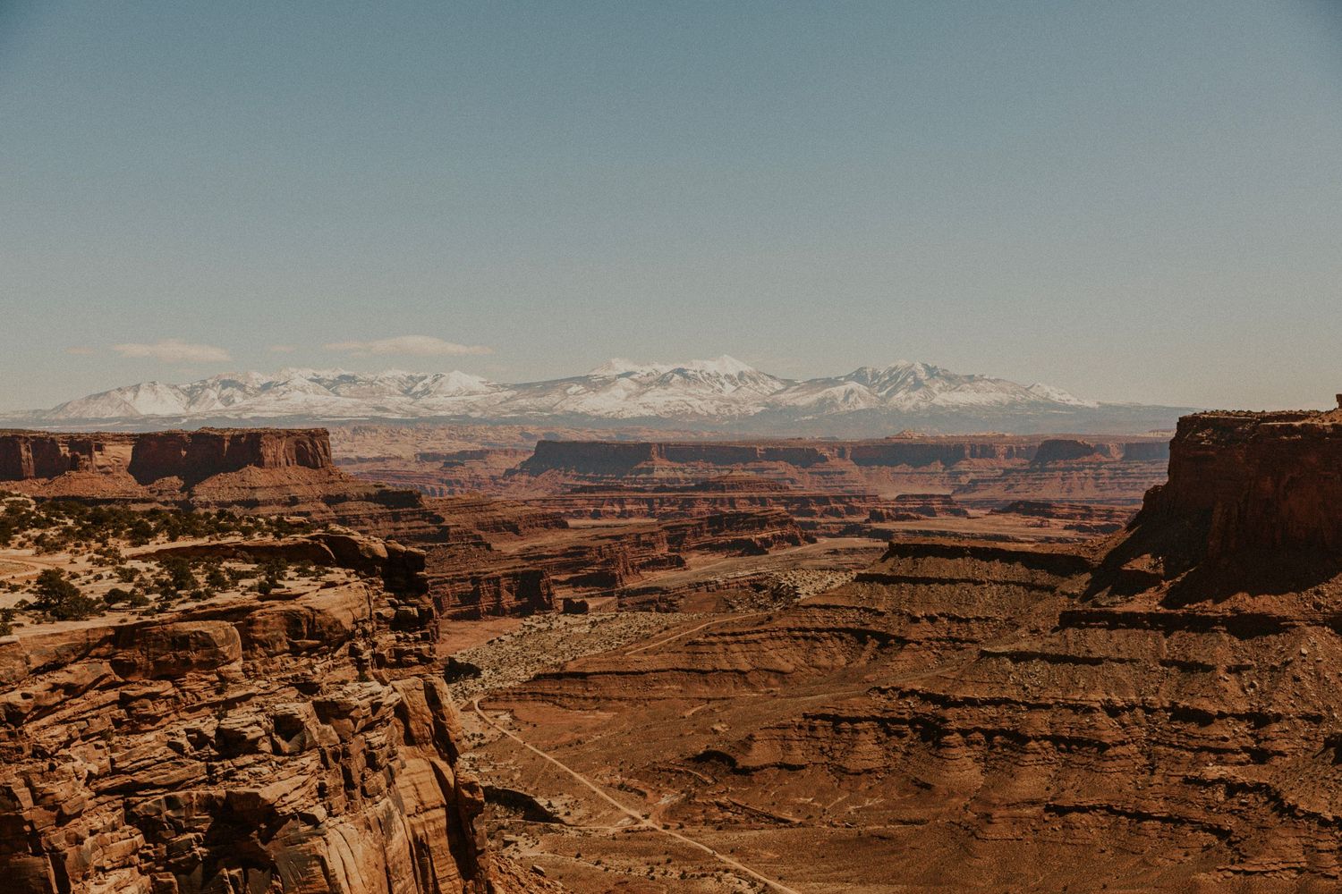 Mountains and canyons in Moab, Utah.