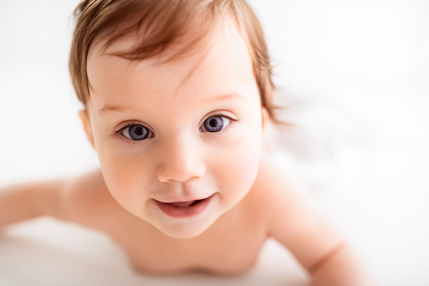baby photo all white background milestone photography
