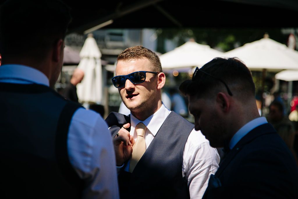 Best man in the sunshine