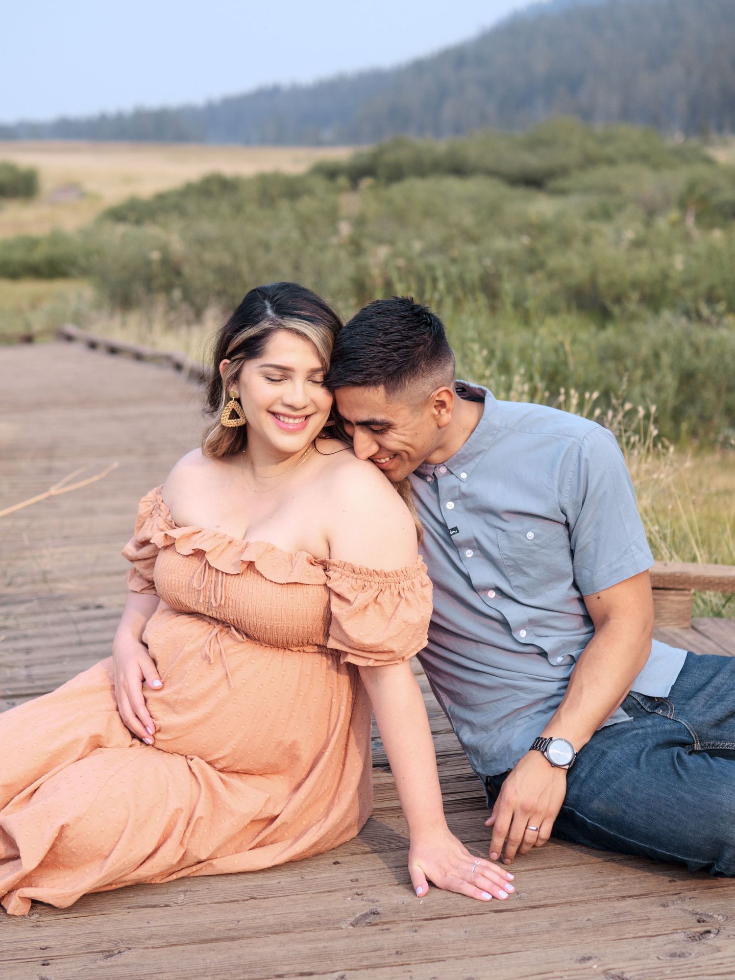 Expectant Couple at Tahoe Meadows Captured by Best Maternity Photographer in Reno