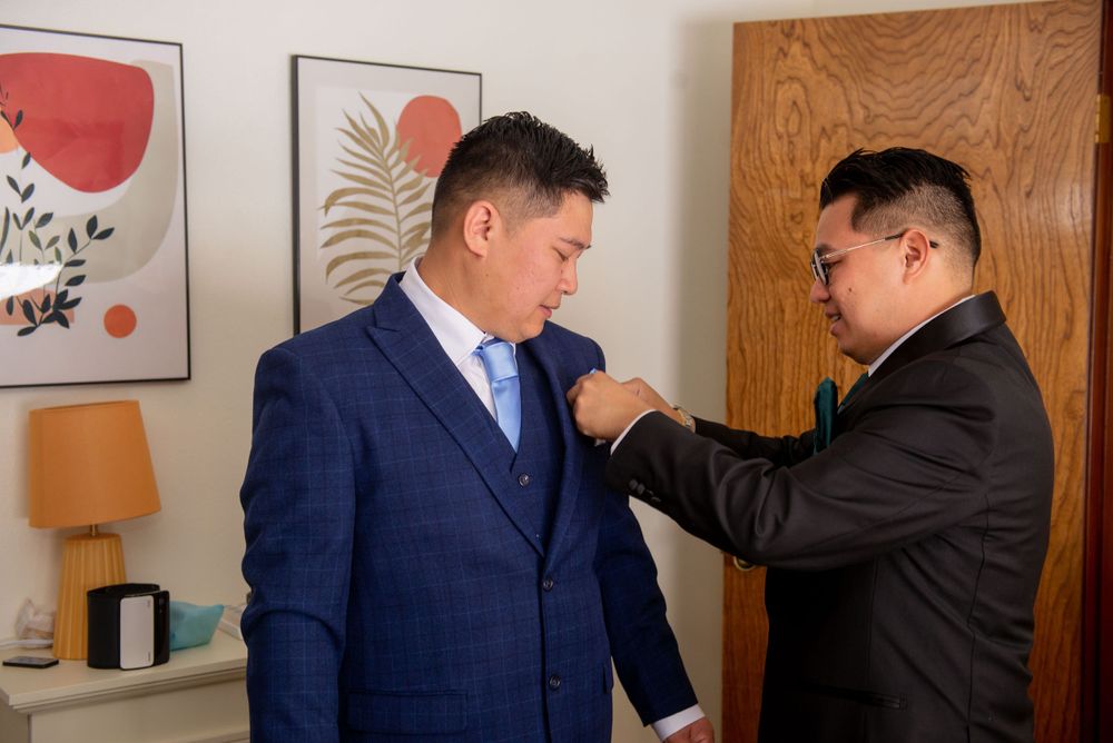 Ojai Valley Inn California Wedding, men getting ready for their wedding, wedding day photo, wedding portraiture