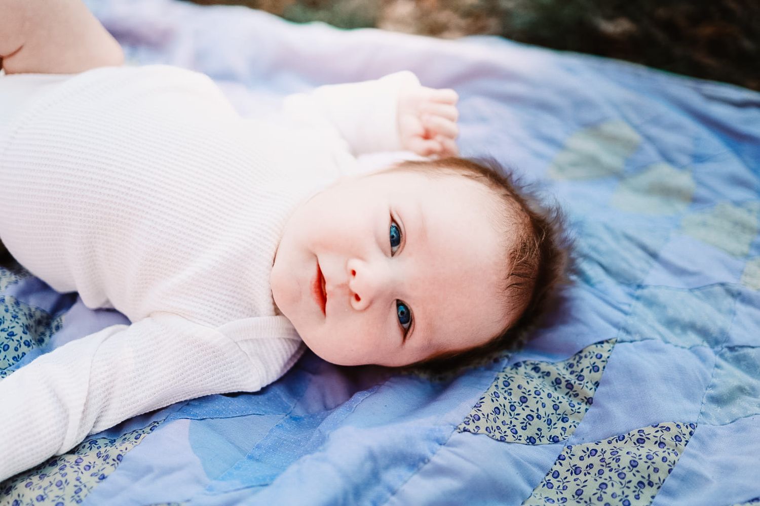 Simple at home baby photography session in Oak Ridge.