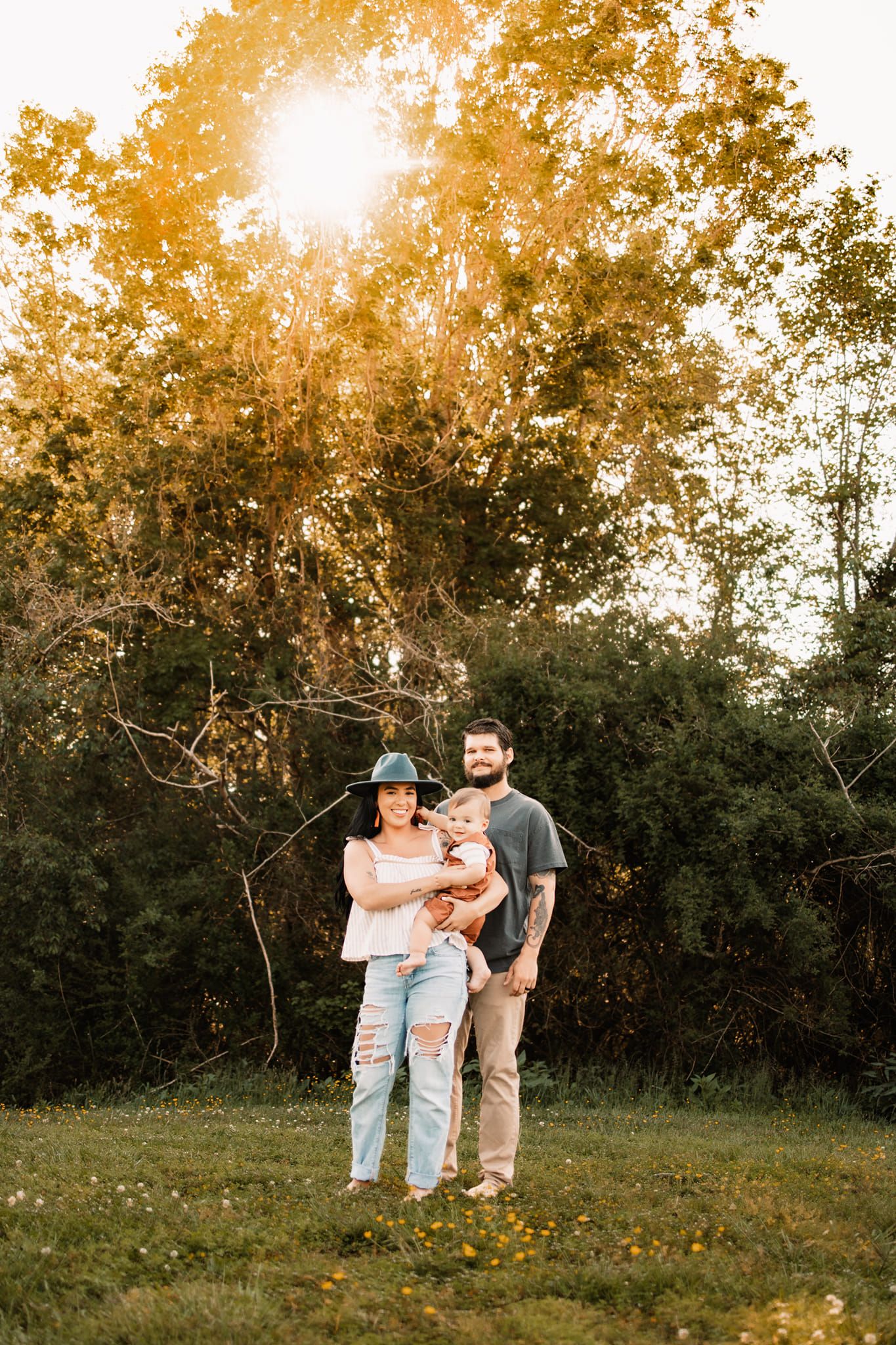 Gorgeous golden hour family session in Knoxville, TN.