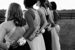 senior, prom, high school, friends