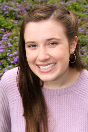 portrait, senior, purple