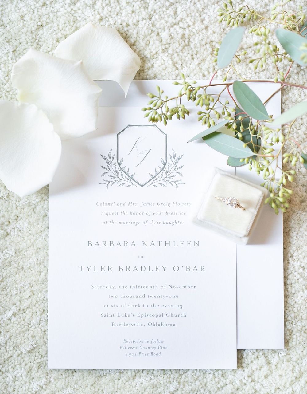 Elegant Wedding at St. Luke's Episcopal and Frank Phillips Mansion Bartlesville Oklahoma OK by Kristi Bray Photography