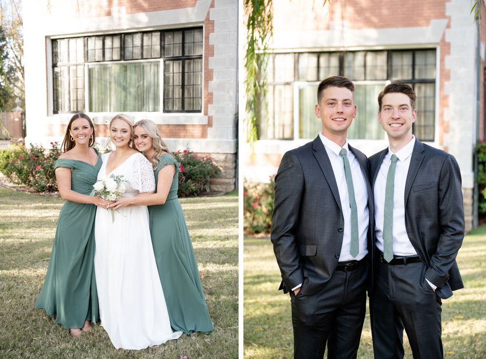 Elegant Wedding at St. Luke's Episcopal and Frank Phillips Mansion Bartlesville Oklahoma OK by Kristi Bray Photography