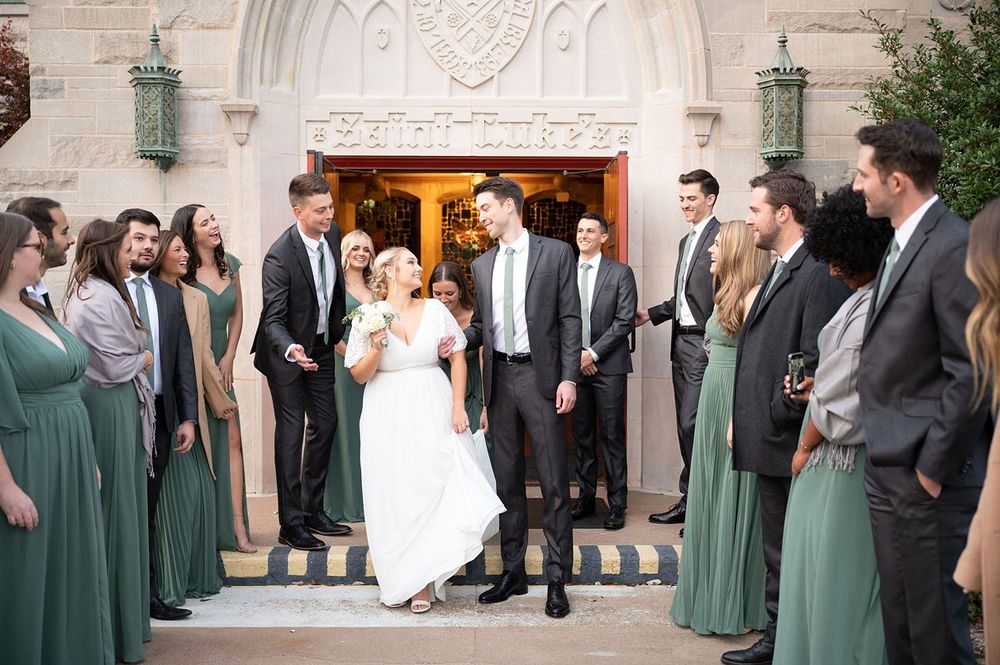 Elegant Wedding at St. Luke's Episcopal and Frank Phillips Mansion Bartlesville Oklahoma OK by Kristi Bray Photography