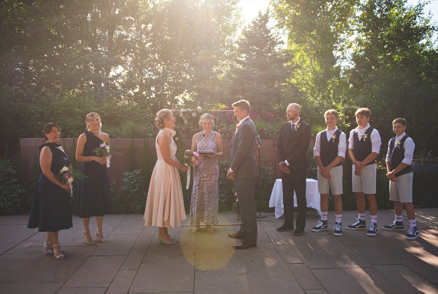 Traditional Botanic Garden Denver Colorado photographed by Sari Blum of Blum Wild Photography, Bay Area & Destination Wedding Photographer
