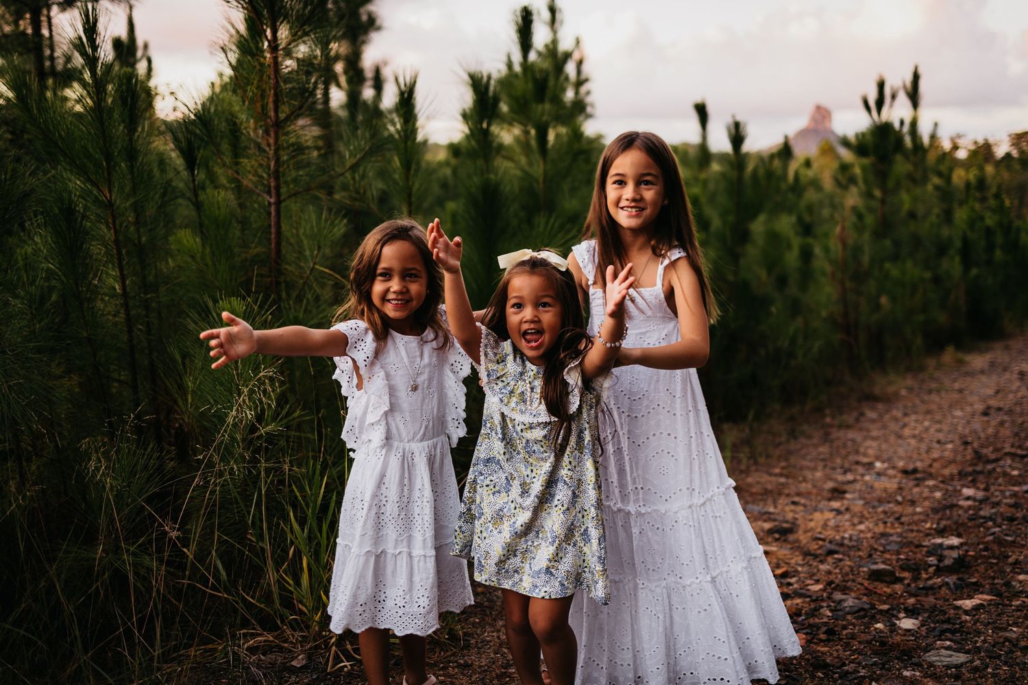 Gorgeous Natural Family Photography Glasshouse Mountains Sunset