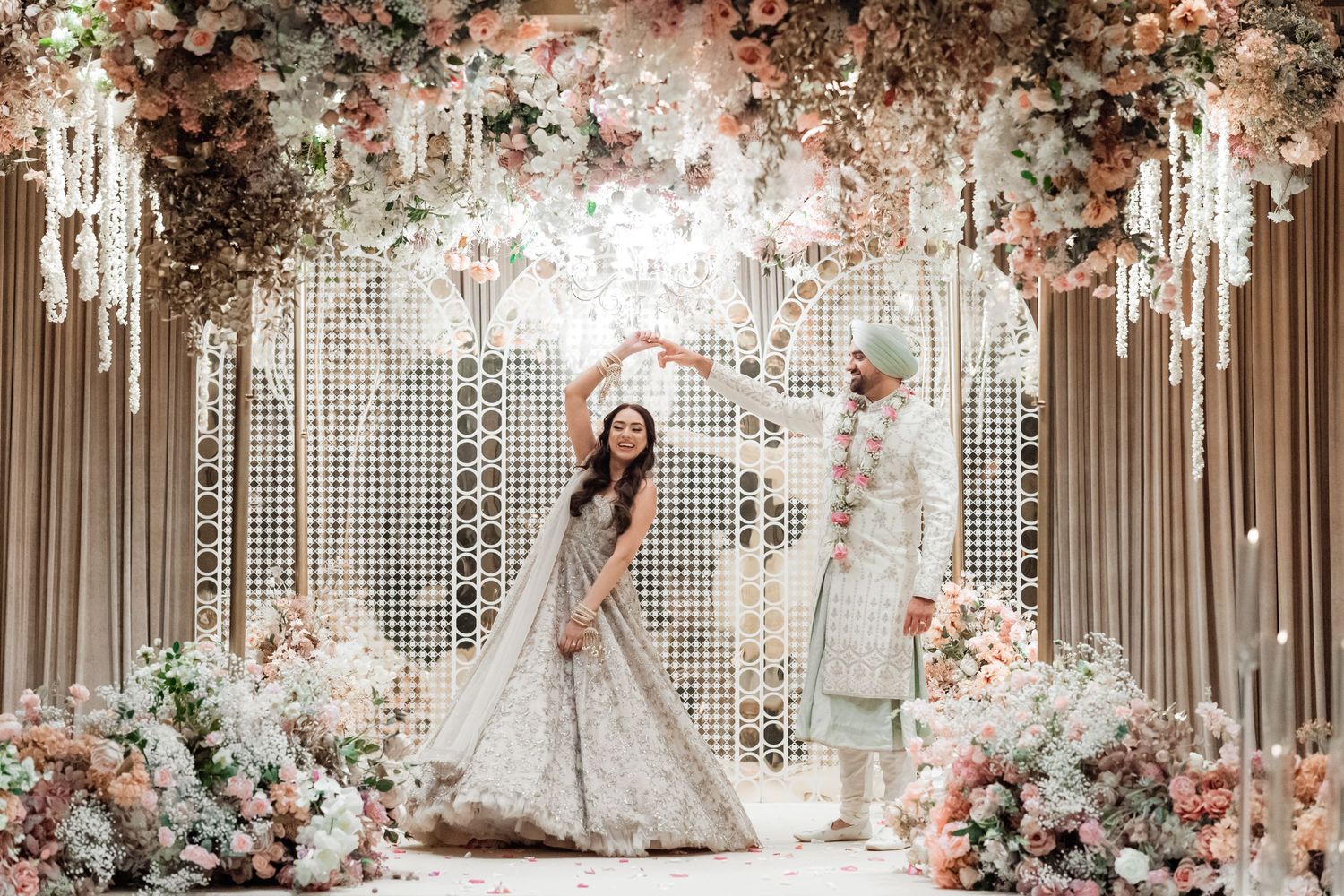 Hindu wedding couple photo mandap indian rosewood hotel luxury regal editorial candid
