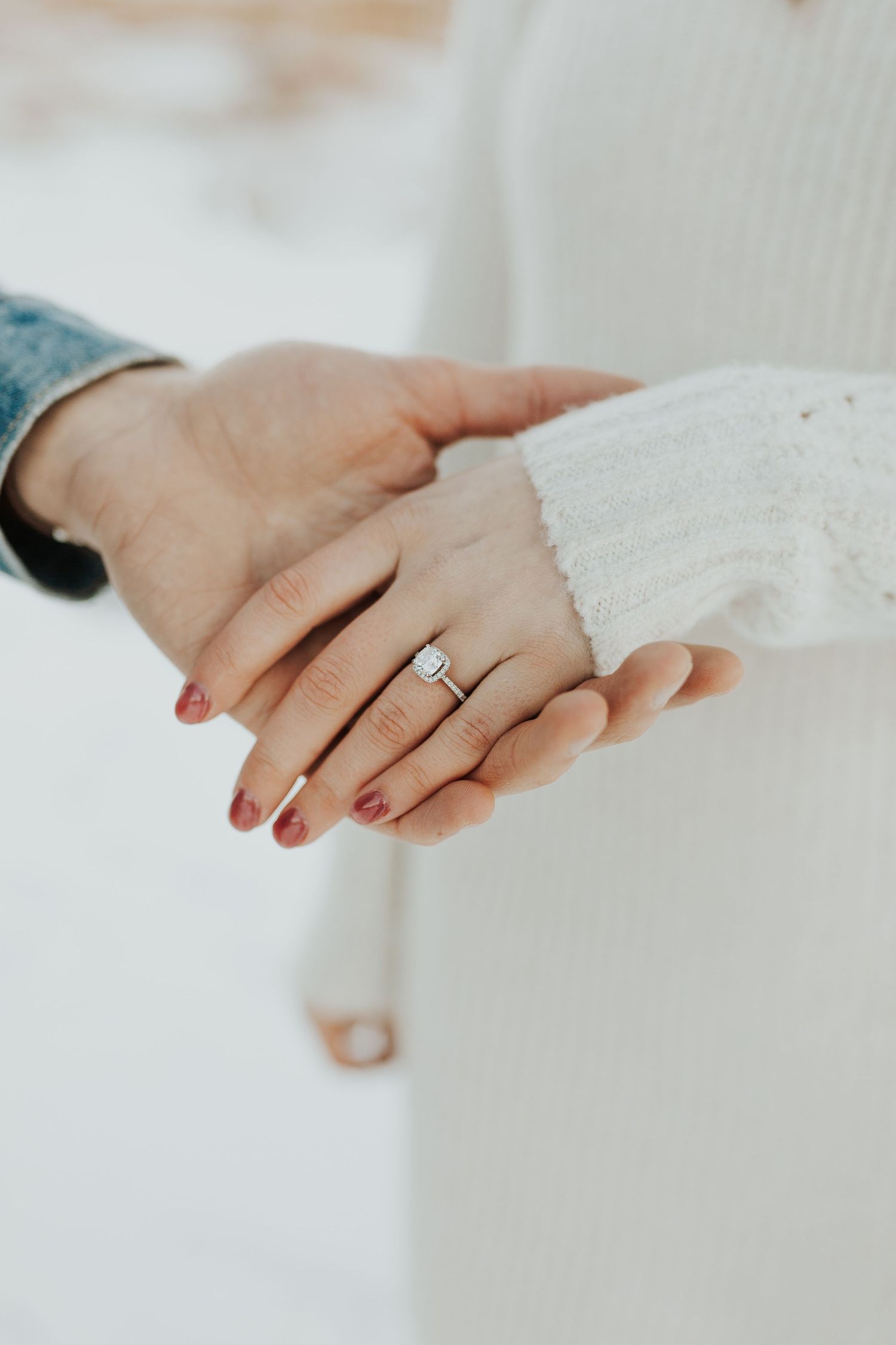 Engagement ring photo.