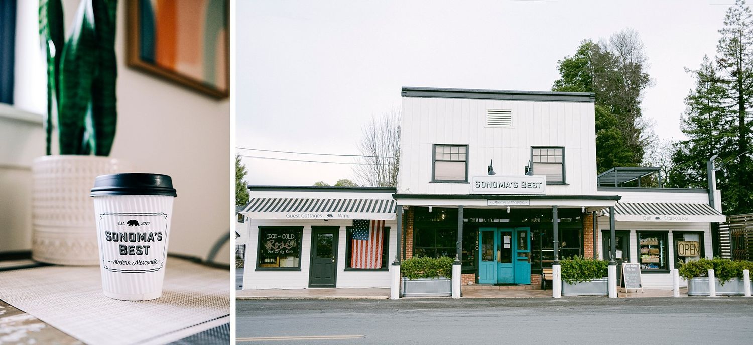 A coffee at Sonoma's Best coffee house