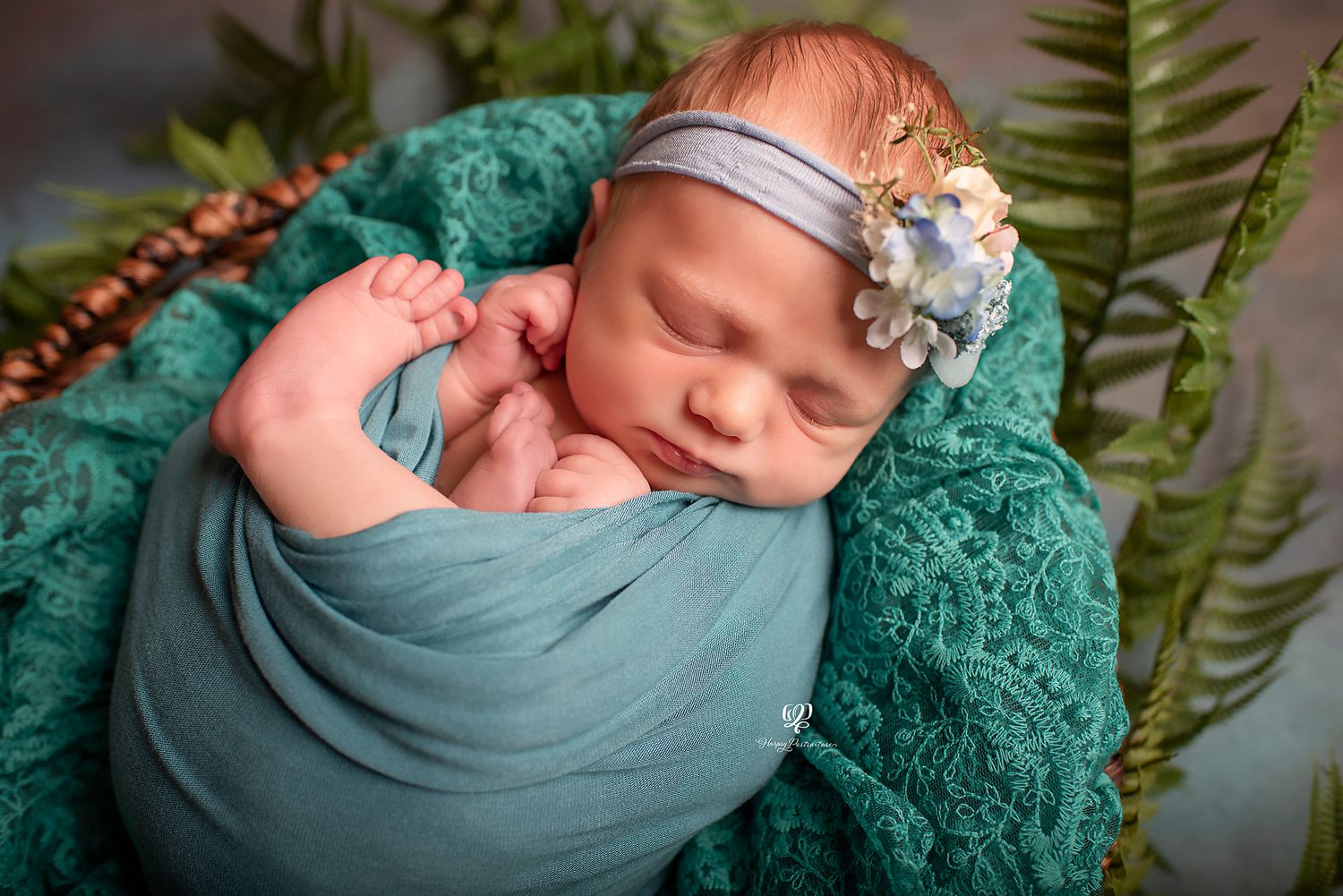 wrapped newborn baby photoshoot; baby girl newborn photoshoot; best photographer Lexington, SC; professional newborn photographer