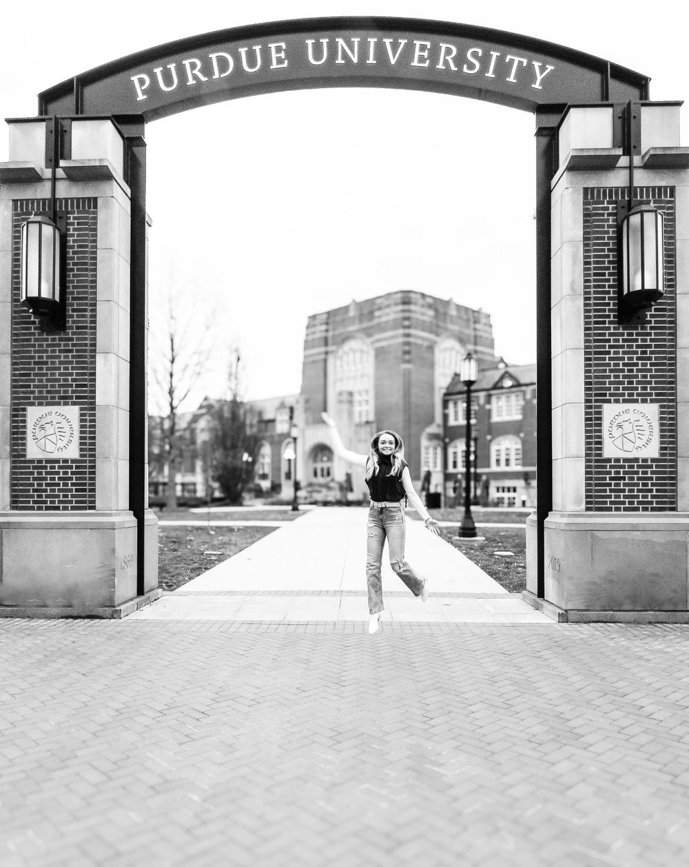 Purdue University female model taken by Melissa J Conwell Photography