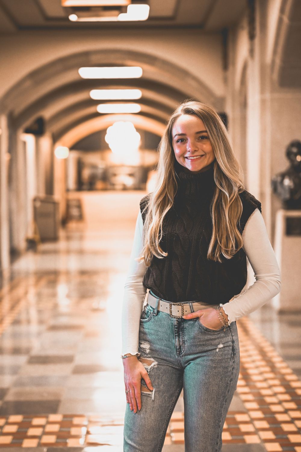 Purdue University female model taken by Melissa J Conwell Photography
