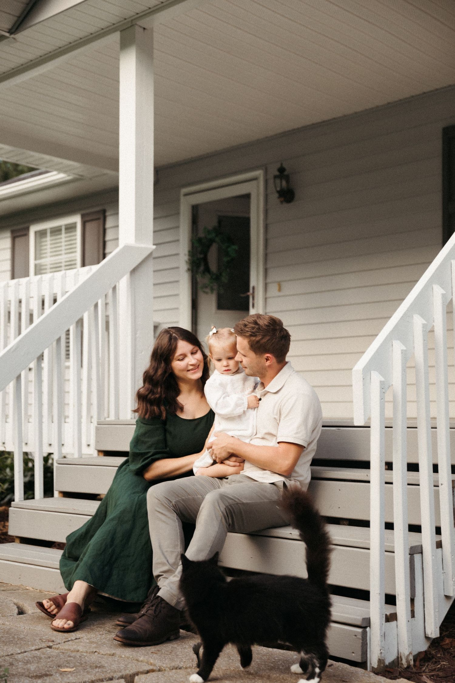 Asheville home documentary family photoshoot