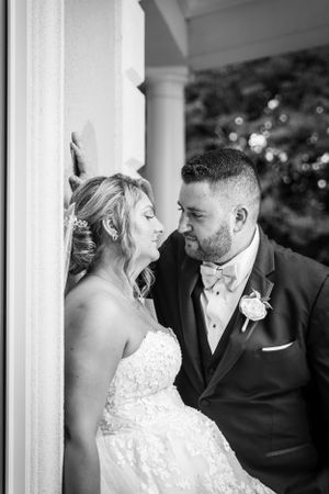 Bride and groom portrait