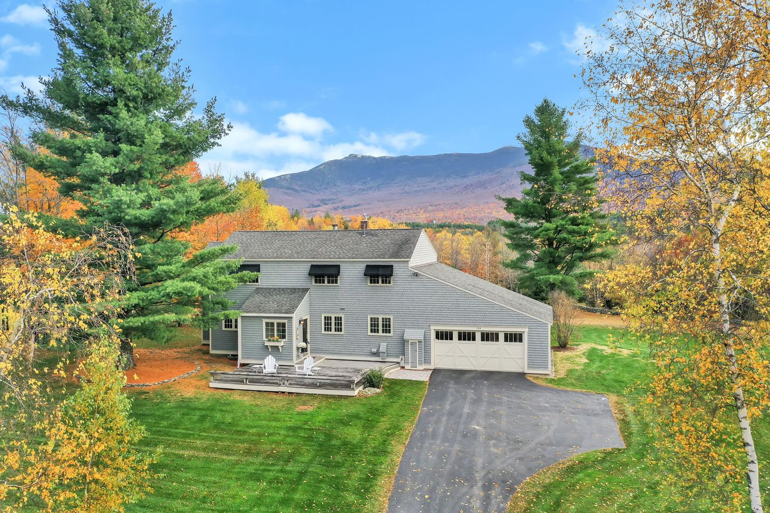 Professional Photography Exterior Aerial Drone in Vermont during Fall Autumn Leaf Peeping