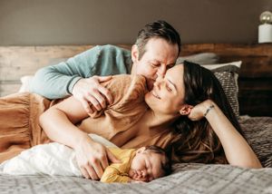 in home newborn photography