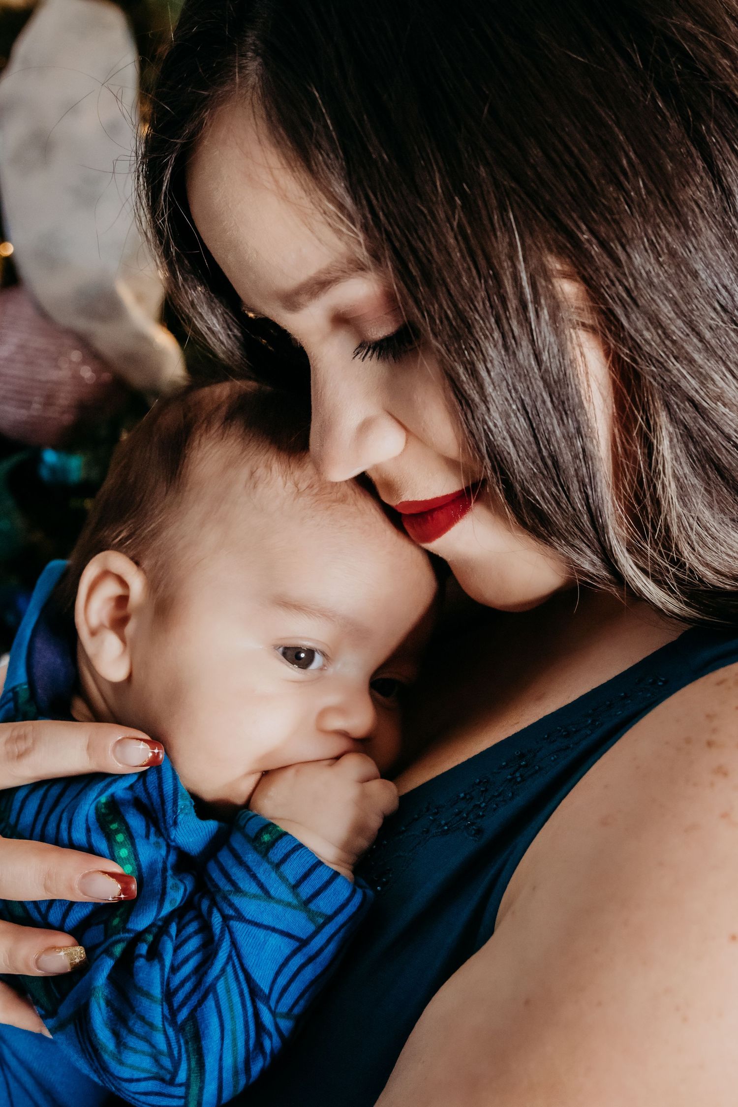 christmas maternity photography
