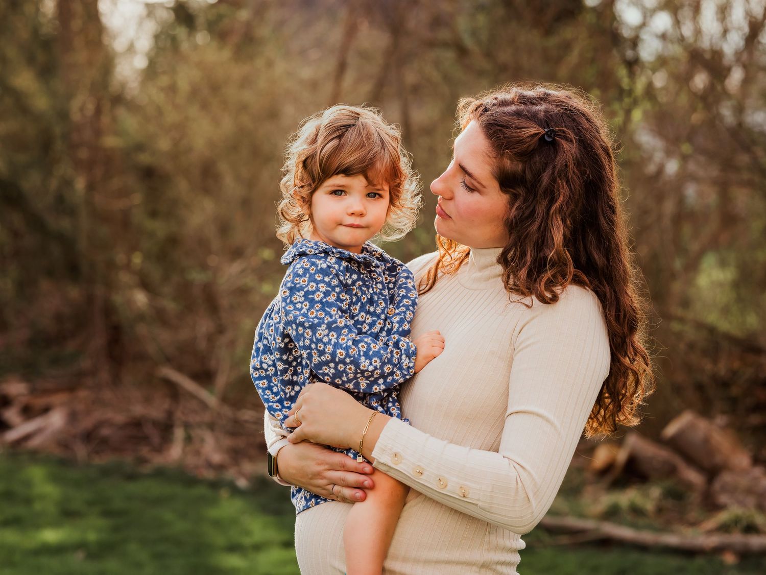 mother daughter sunset photo