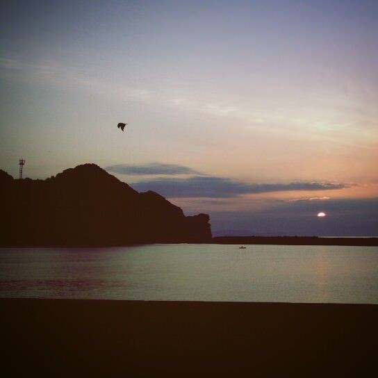 Fishing eagles at dawn in the town of Mogimachi in Nagasaki Prefecture Japan