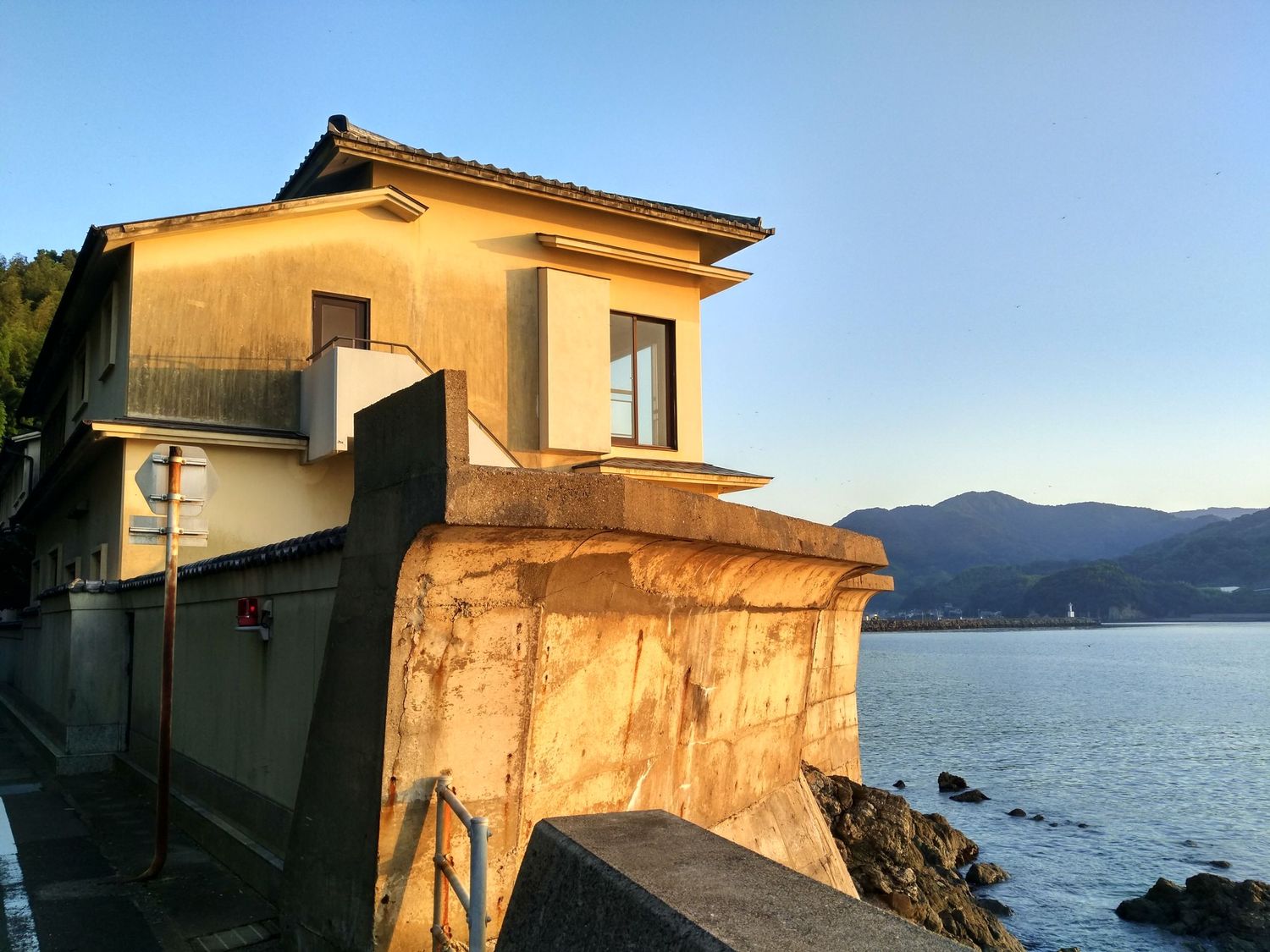 There were many old and abandoned buildings in the town of Mogimachi in Nagasaki Prefecture Japan