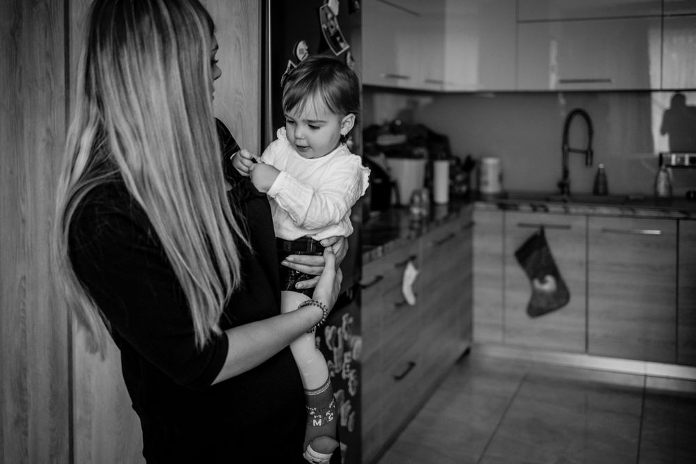 семейна коледна фотосесия вкъщи от професионален фотограф, град софия