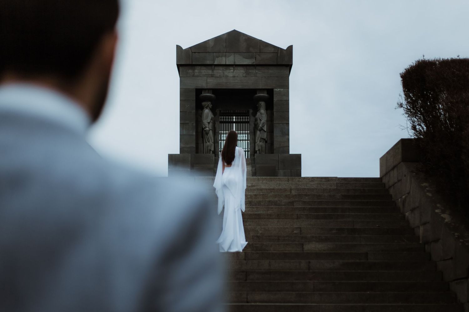 svetle kreativne fotografije venčanja avala zima februar spomenik neznanom junaku