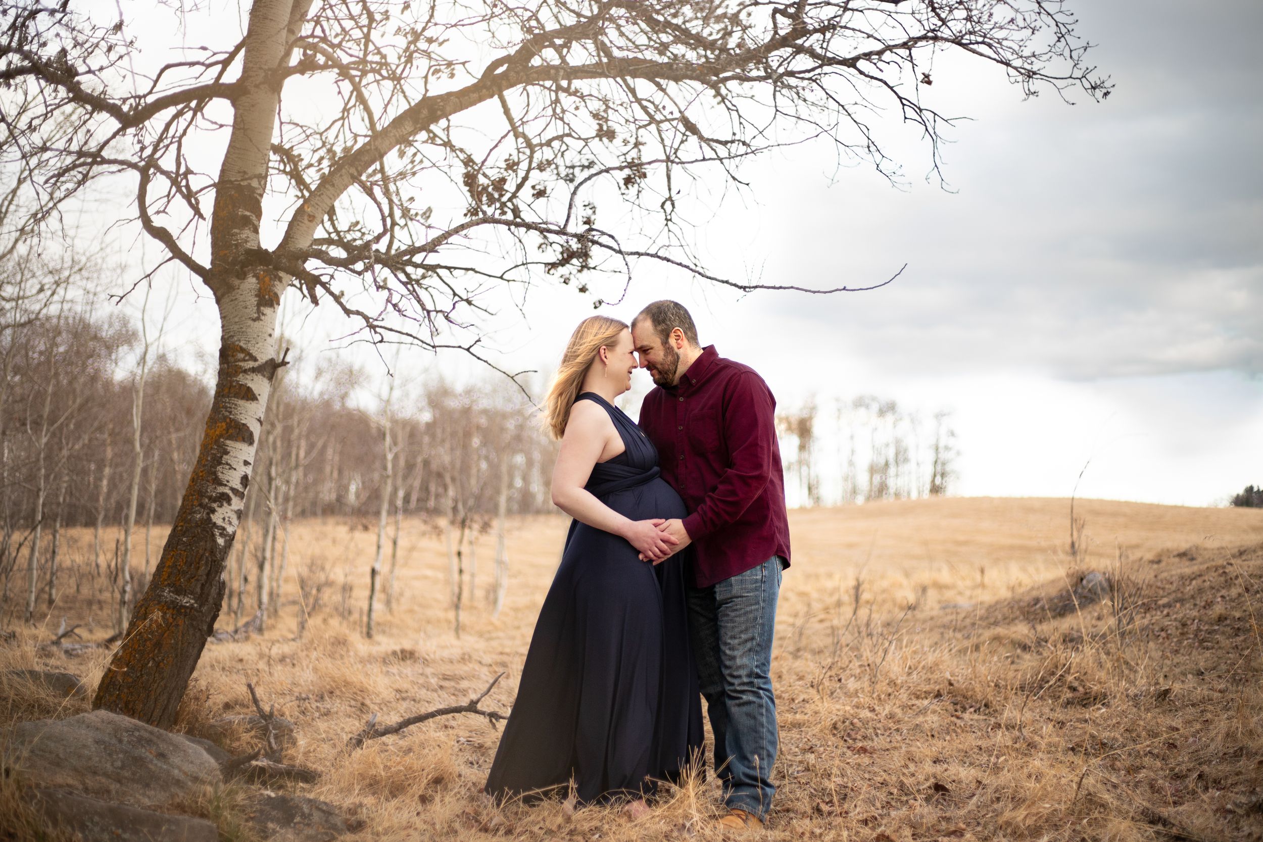 Ponoka Moody Maternity Couples Photography