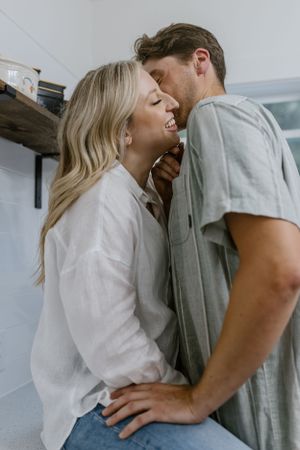 In-home engagement session, Peggy's Cove, Halifax, Nova Scotia Charlotte Buckle Photography