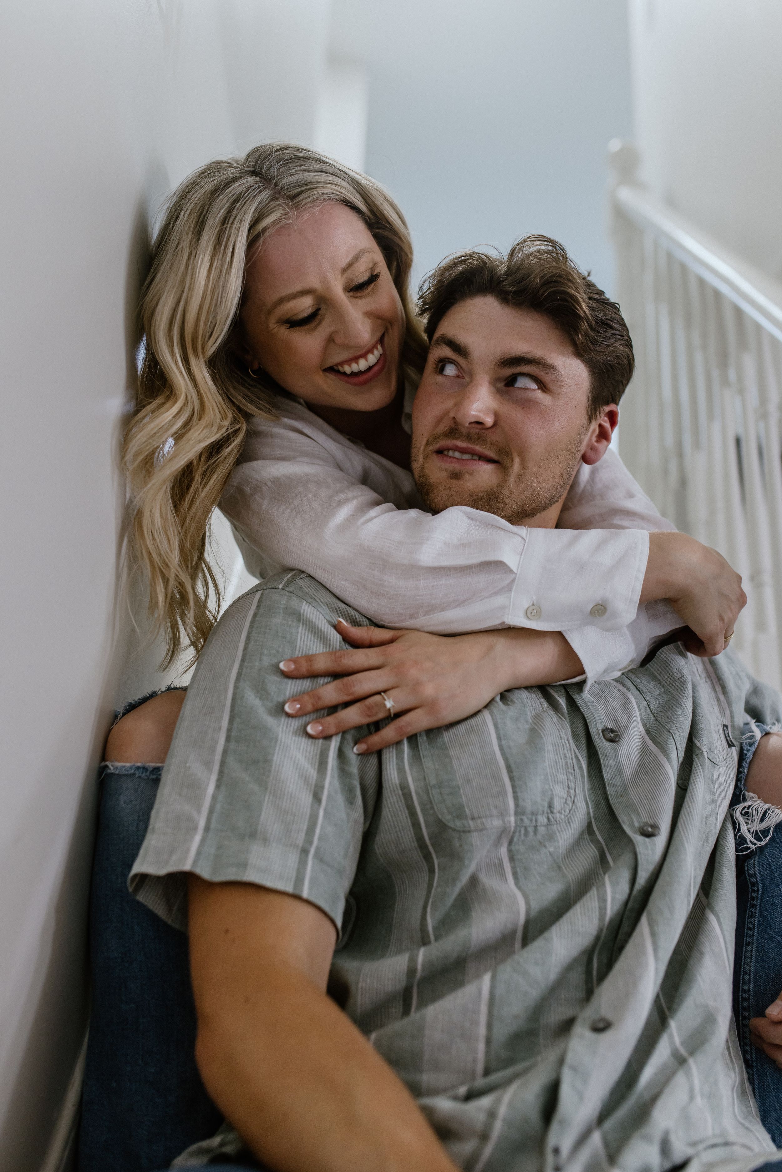 In-home engagement session, Peggy's Cove, Halifax, Nova Scotia Charlotte Buckle Photography
