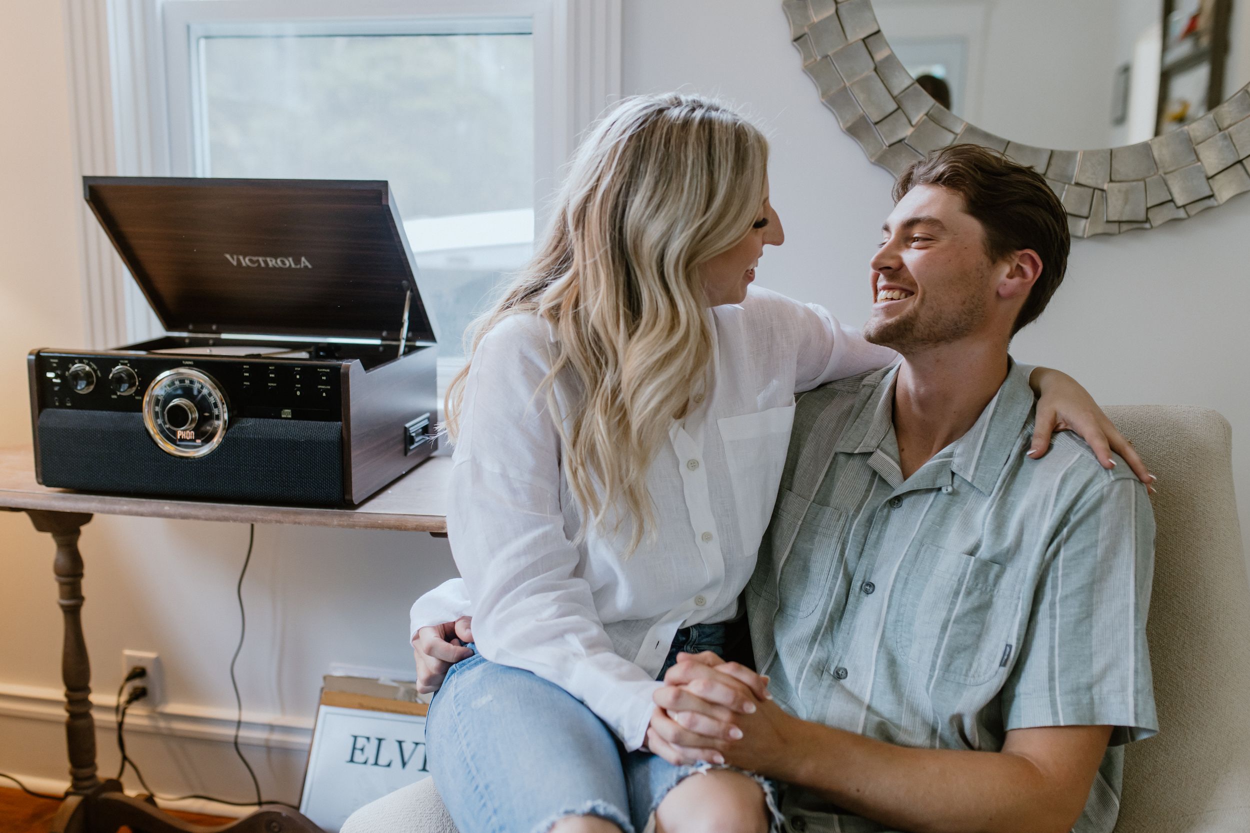 In-home engagement session, Peggy's Cove, Halifax, Nova Scotia Charlotte Buckle Photography