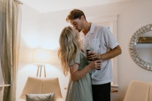 In-home engagement session, Peggy's Cove, Halifax, Nova Scotia Charlotte Buckle Photography