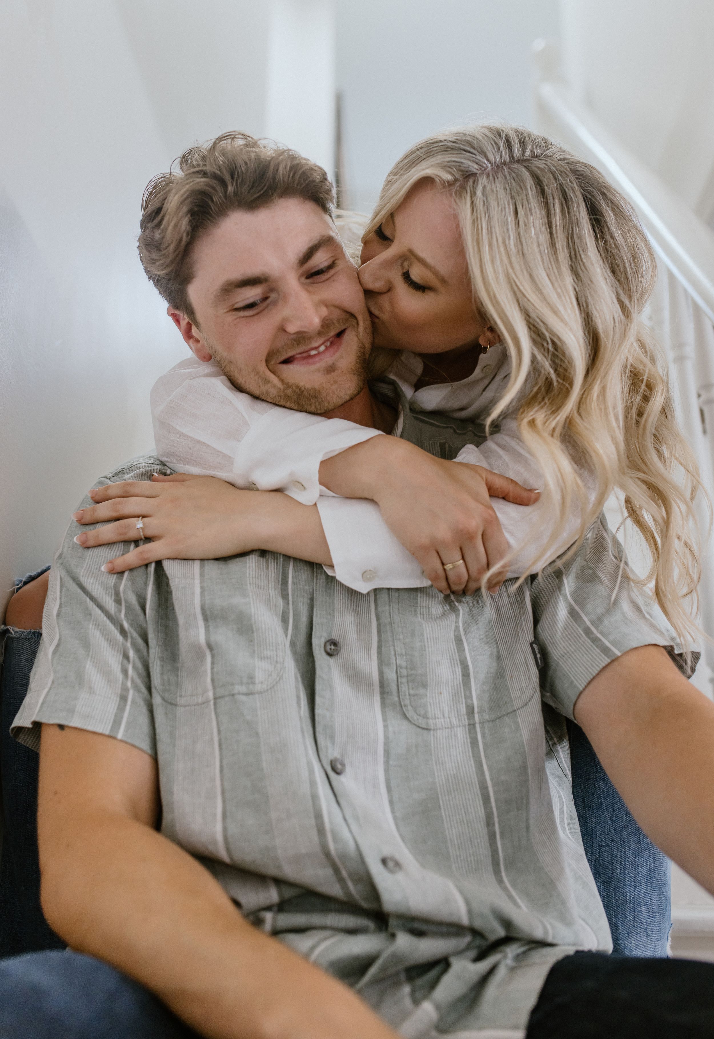 In-home engagement session, Peggy's Cove, Halifax, Nova Scotia Charlotte Buckle Photography