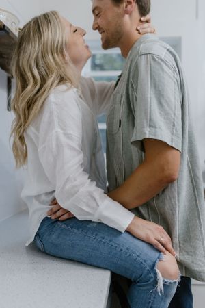In-home engagement session, Peggy's Cove, Halifax, Nova Scotia Charlotte Buckle Photography