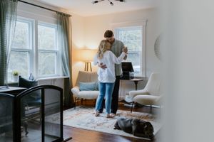 In-home engagement session, Peggy's Cove, Halifax, Nova Scotia Charlotte Buckle Photography