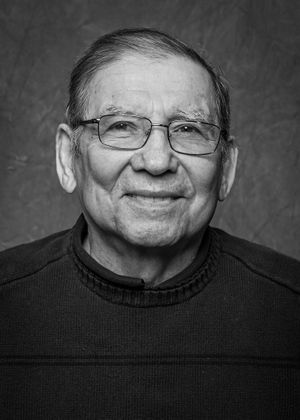 black and white portrait