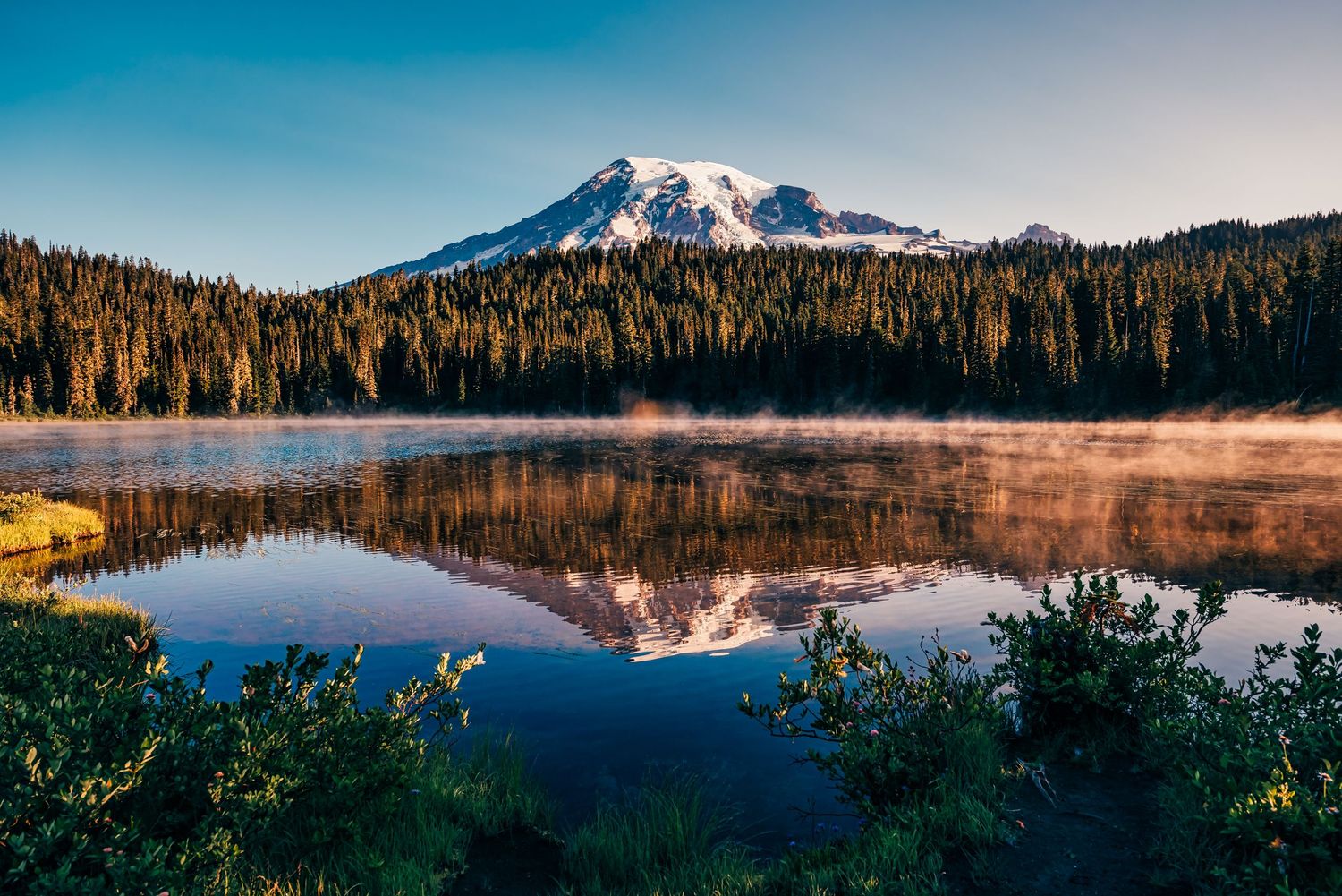 Image of Reflection Lake at Mt. Rainier, Washington.
