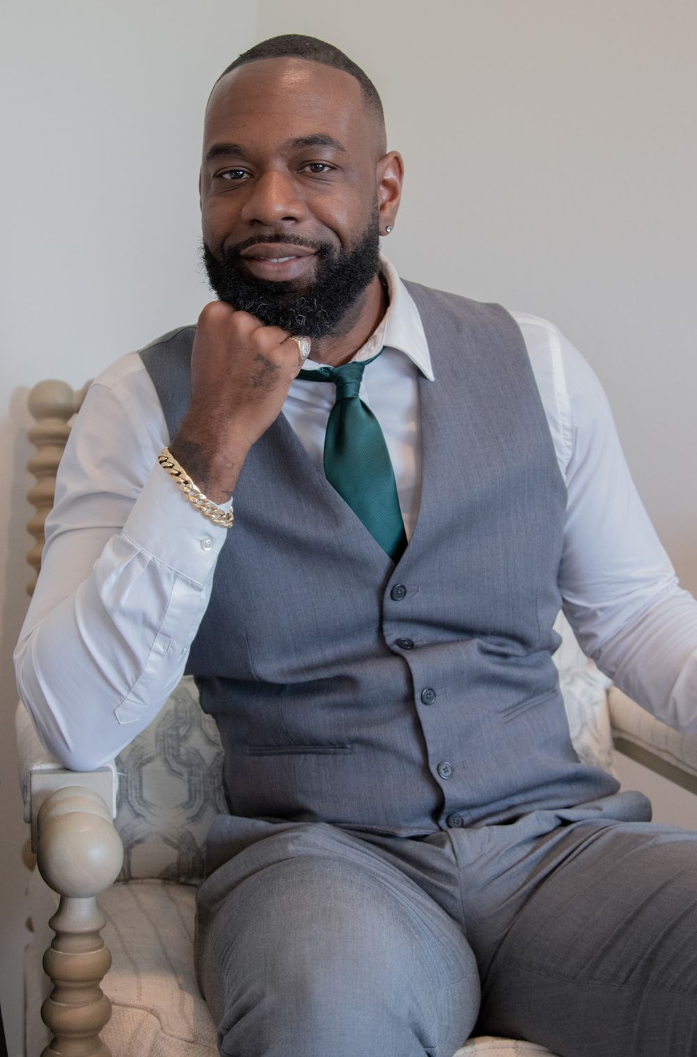 Executive Pose Three Piece Suit Business Professional Headshot
