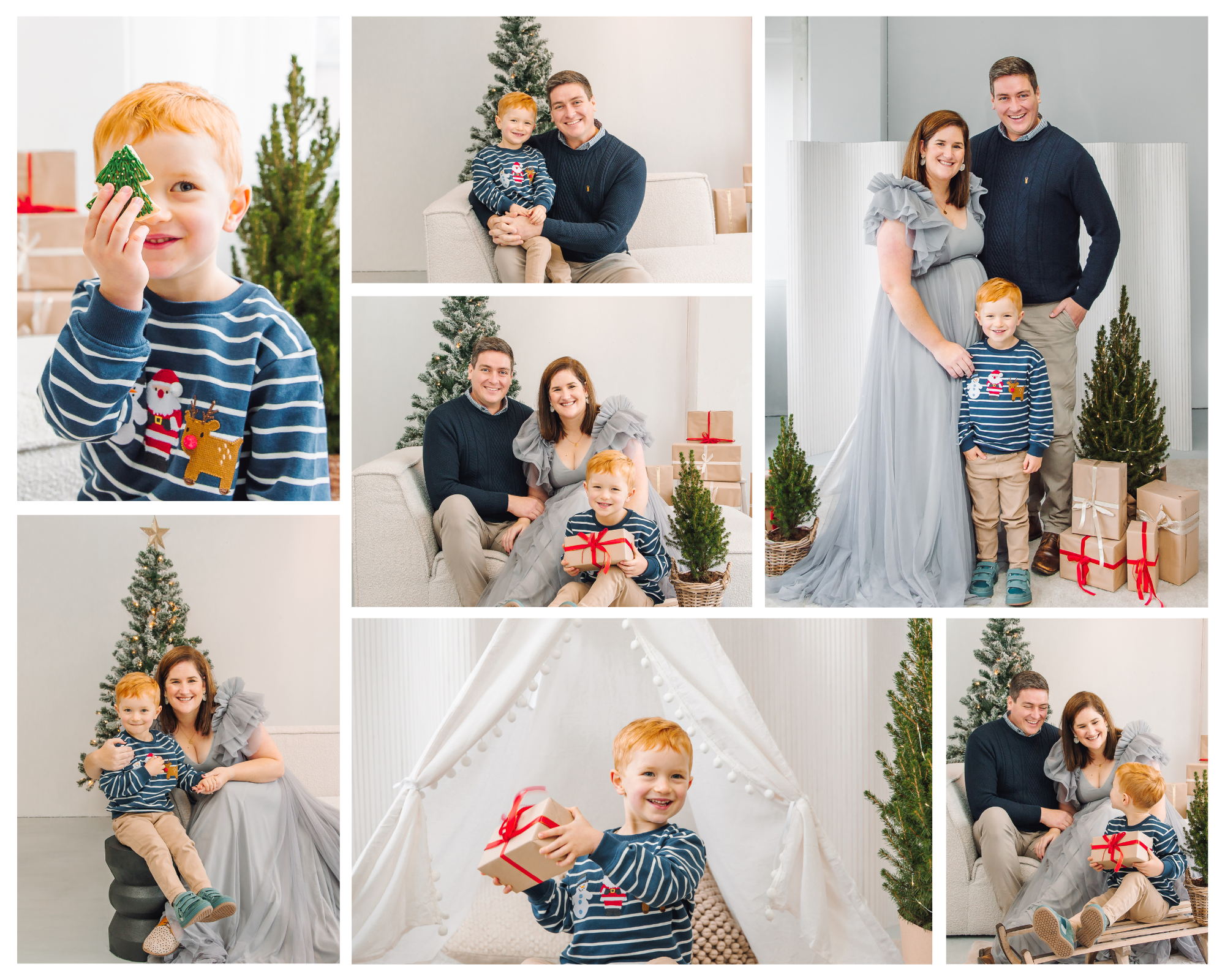 Christmas family photoshoot done in a studio in Utrecht
Studio Christmas family shoot in Utrecht, cozy, festive moments beautifully capture