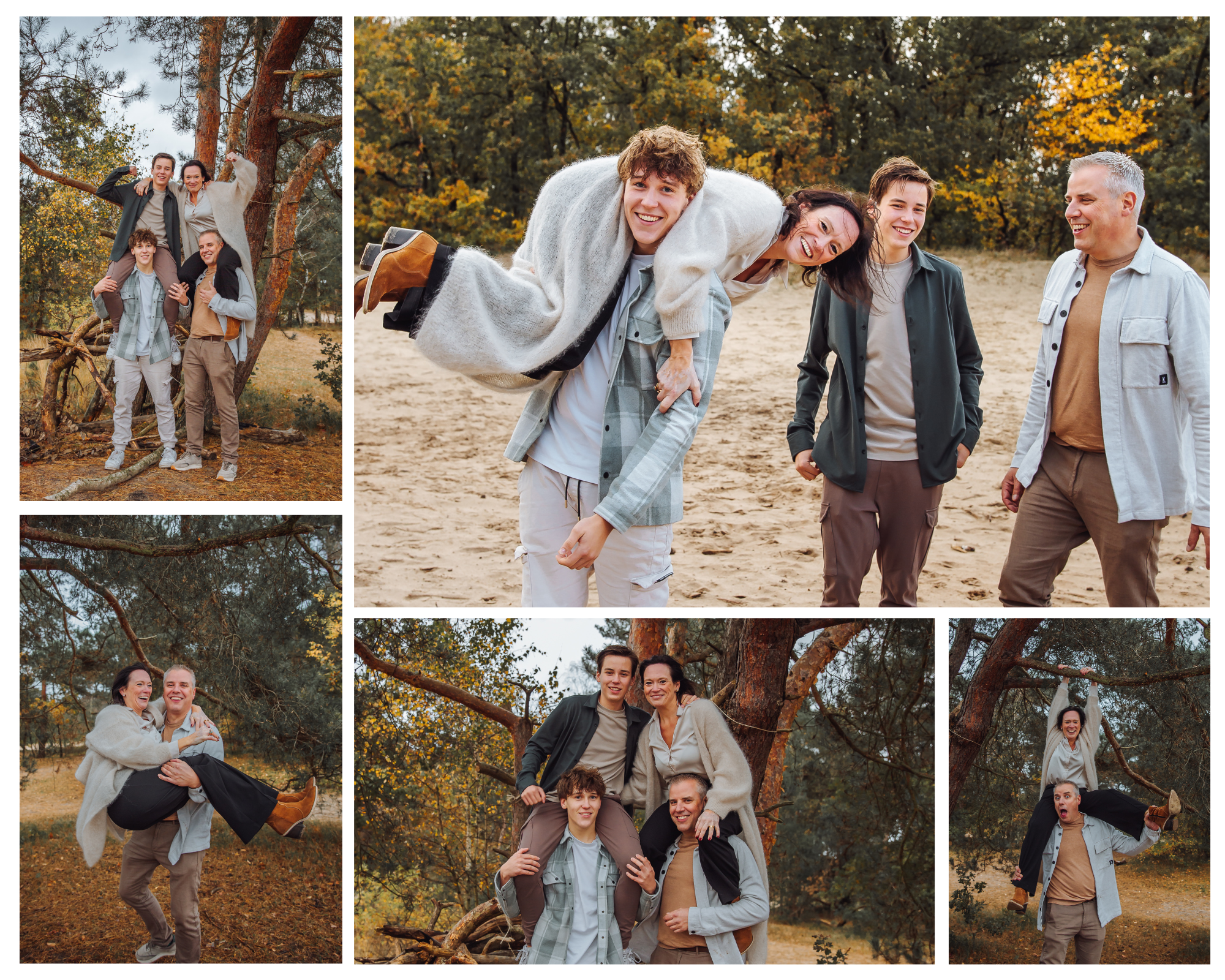 family photo shoot at the Drunense Duinen.
Gezinsfotoshoot in de duinen; ontspannen, natuurlijk en vol warme momenten.