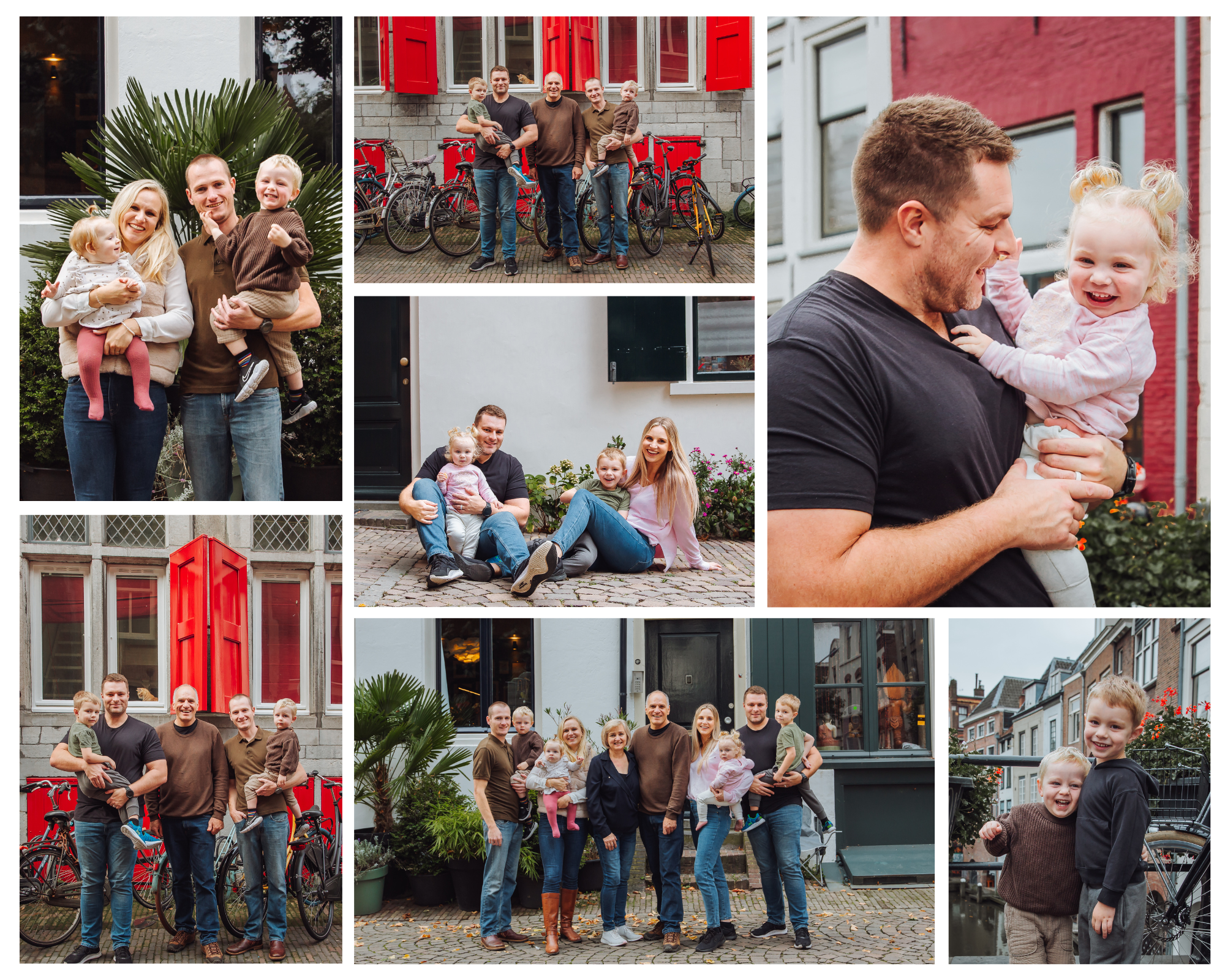 Family reunion photoshoot in Utrecht capturing genuine connections and joyful family moments
